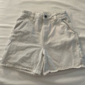 Cotton on Off White Denim Shorts